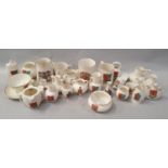 A collection of W.H. Goss crested china 27 pieces.