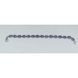 Gem set TGGC silver 925 bracelet.