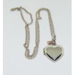 Clogau Cariad 9ct gold/silver locket chain.