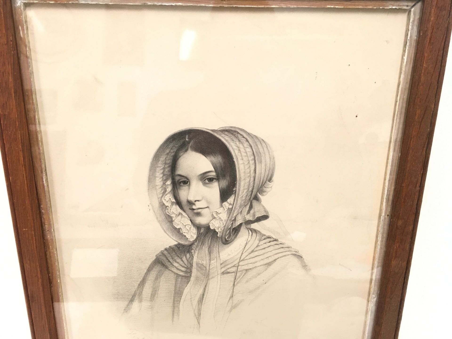 Herbert Luther Smith (1811-1870) framed and signed picture of a lady 44x35cm. - Image 3 of 5