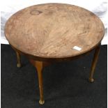 Art Deco small coffee table 58cm diameter 41cm height.