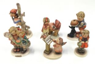 Goebel/Hummel collection of figurines to include "Going to Grandma's" (6).