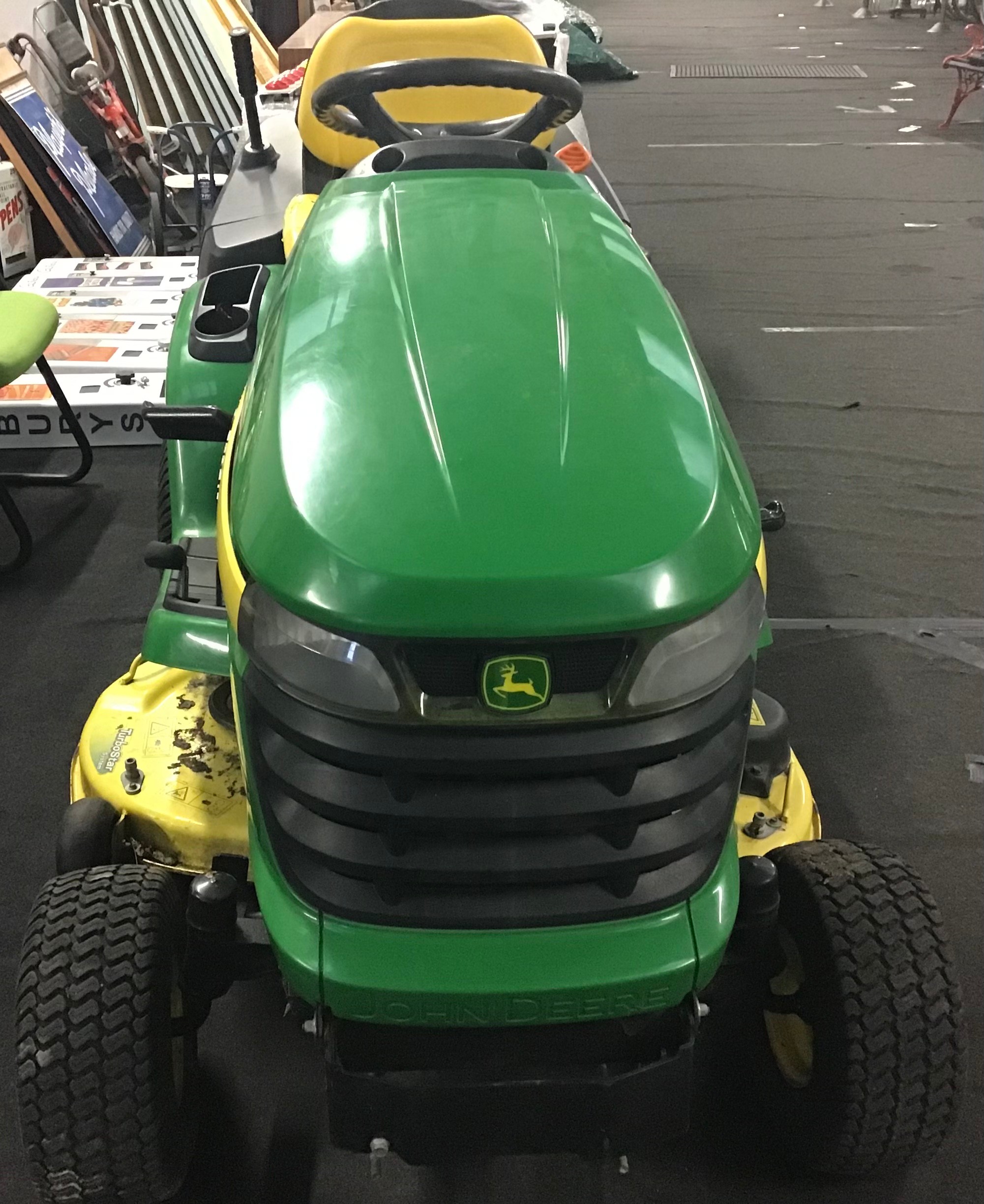 Direct from High Court Enforcement John Deere X300R sit on grass cutter with collection box no - Image 2 of 11