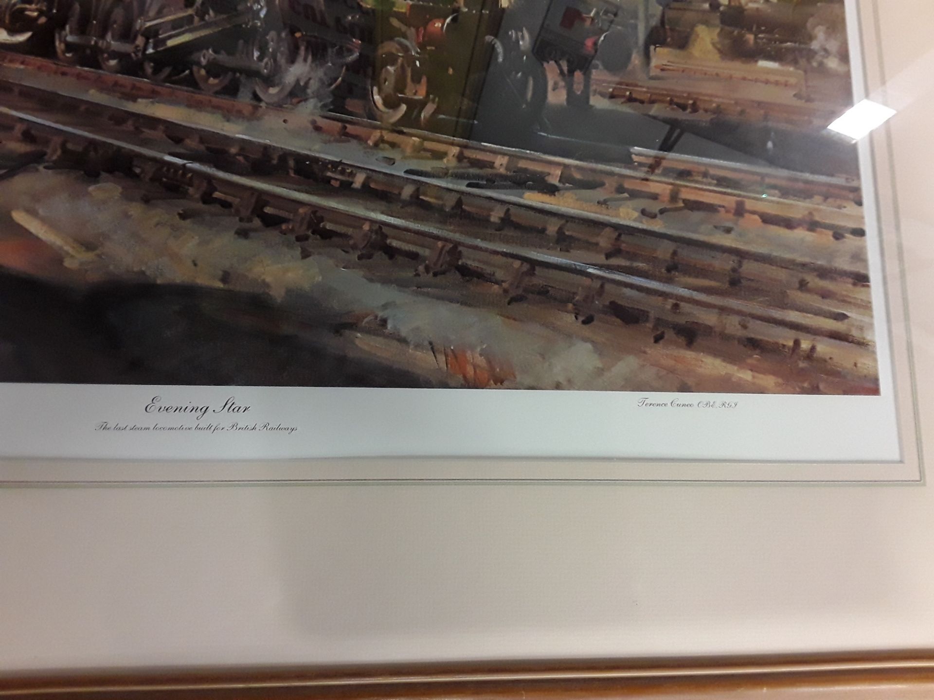 Terence Cuneo (1907-1996) "Evening Star" Oct 1963 Limited Edition print, framed & glazed 85x72cm. - Image 4 of 4