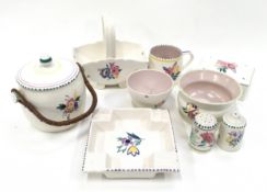 Collection of Traditional pattern Poole Pottery, 9 pieces in total.