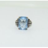 Antique silver German 1920/30's ring. Size M.