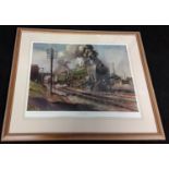 Terence Cuneo (1907-1996) "Evening Star" Oct 1963 Limited Edition print, framed & glazed 85x72cm.