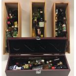 Large selection of spirits miniatures