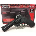 Quality Swiss Arms 357-4" .177 air pistol. Excellent condition and boxed. *RESTRICTIONS APPLY. REFER