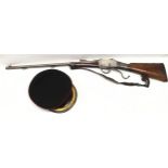 Antique Indian/Middle Eastern (?) Martini-Enfield copy rifle with silver wire enhanced stock (