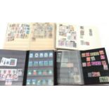 4 small stockbooks of world stamps