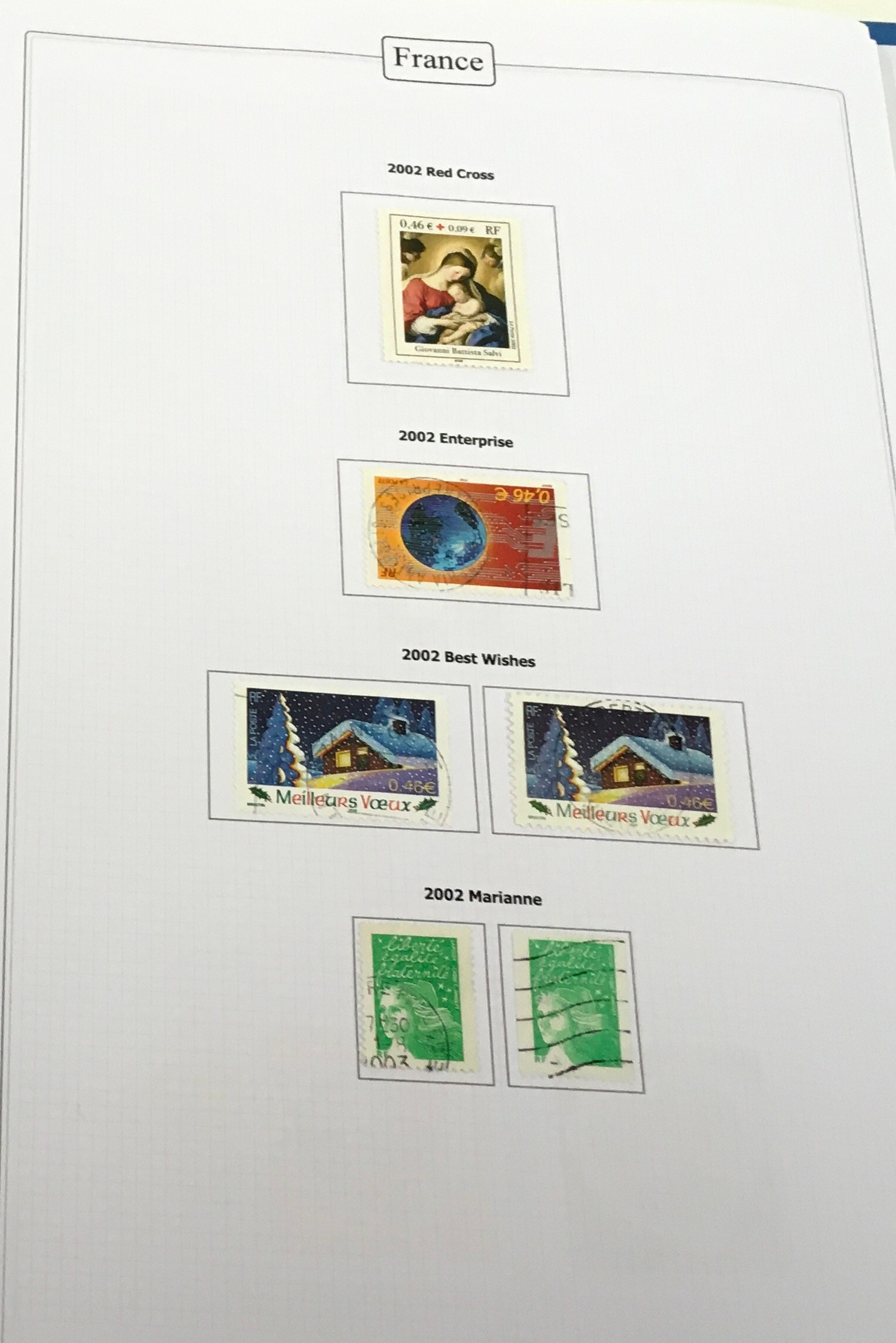 3 folders containing post 1970 France stamps - Image 10 of 12