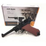 Quality Gletcher Parabellum Lugar .177 air pistol in excellent boxed condition.*RESTRICTIONS