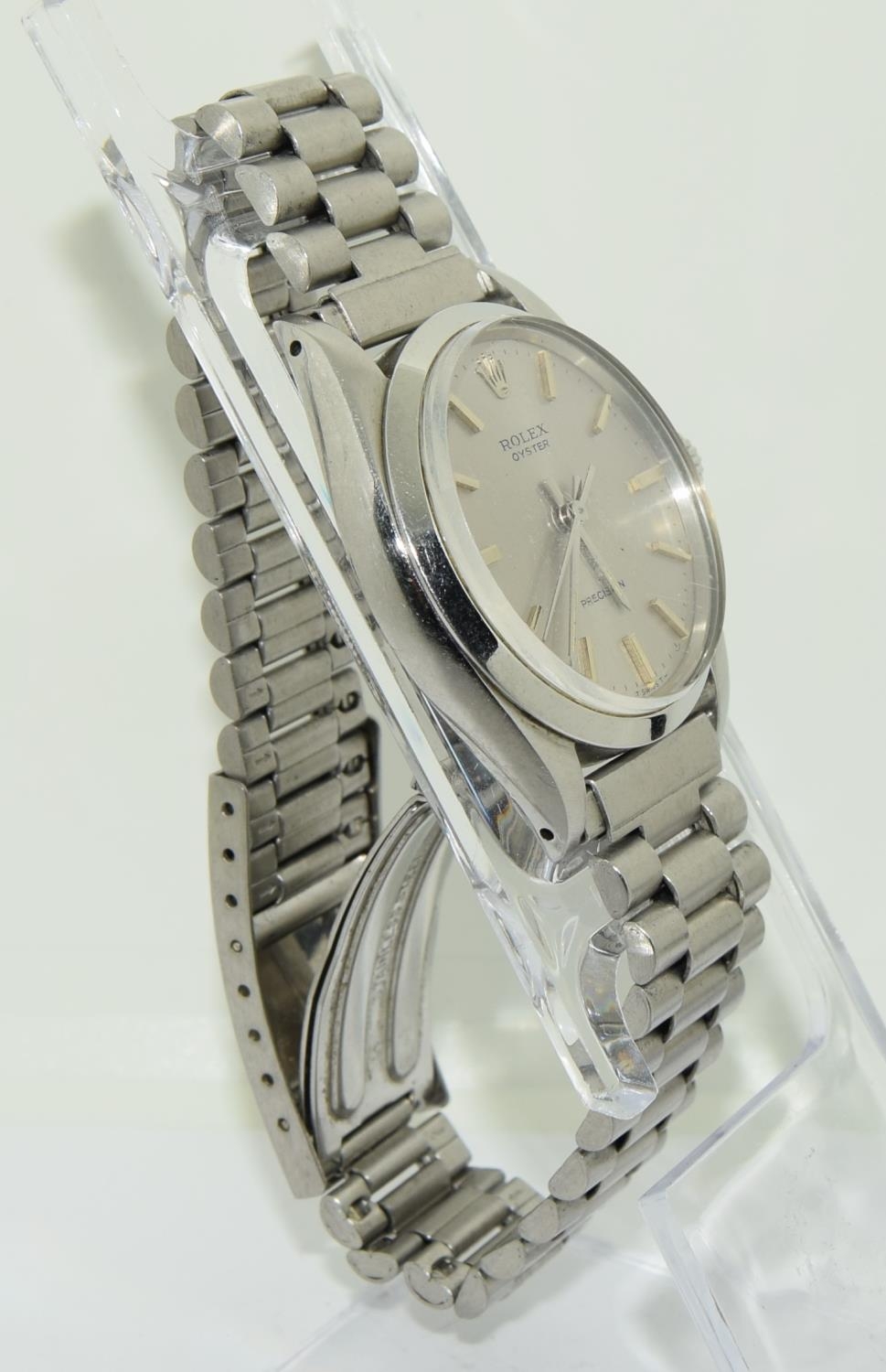 Rolex "Oyster gents stainless steel wristwatch year 1973 model 6426, movement 1225 serial no 349**** - Image 4 of 9