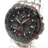 Collectible gents Citizen Eco-Drive Red Arrows chronograph. Model U600 S069092. Inner and outer