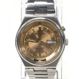 Vintage Seiko 'Bellmatic' gents automatic alarm watch model ref 4006-6080. Serial number dates