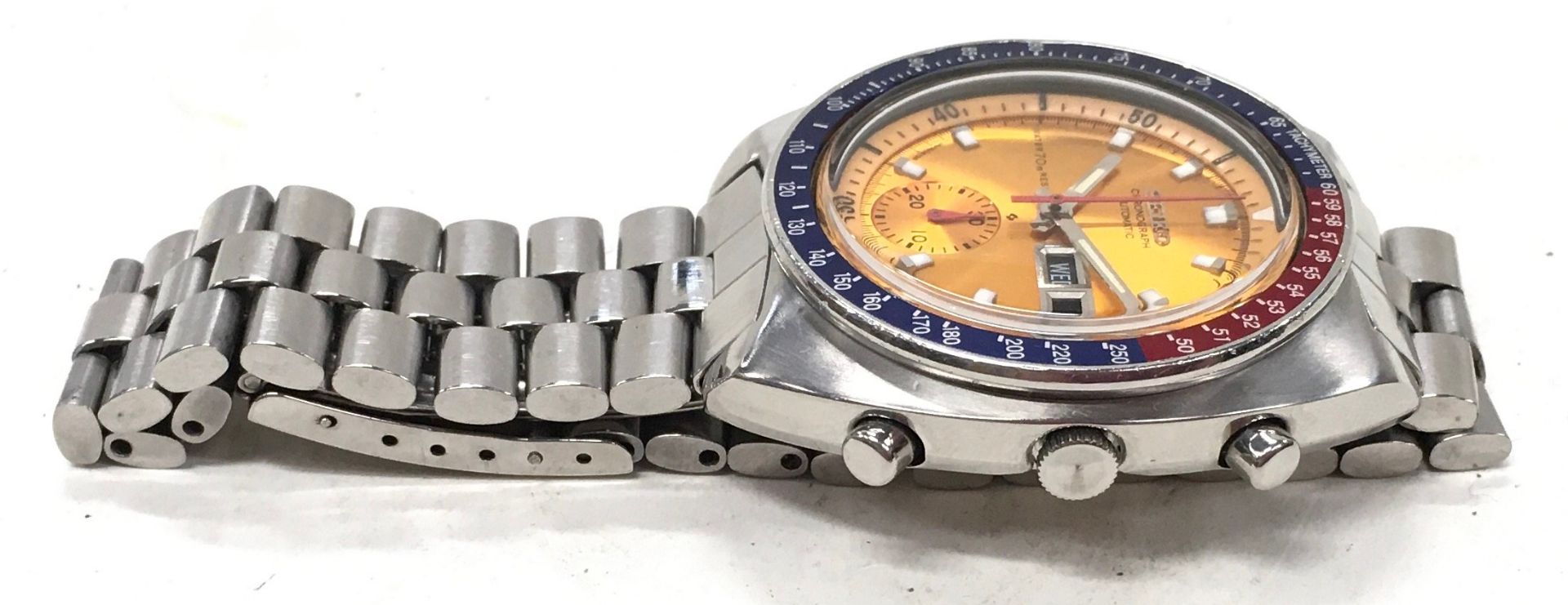 Collectible Seiko 6139-6002 'Pogue' automatic chronograph. Fully working, chronograph resets to zero - Image 3 of 4