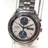 Vintage Seiko 'Panda' gents automatic chronograph. Model ref 6138-8020. Serial number dates this