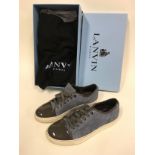 Pair of Lanvin trainers in box with shoe bags. Size 6. Ref X521.