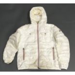 Cream Moncler jacket. Size 6. Ref X396.