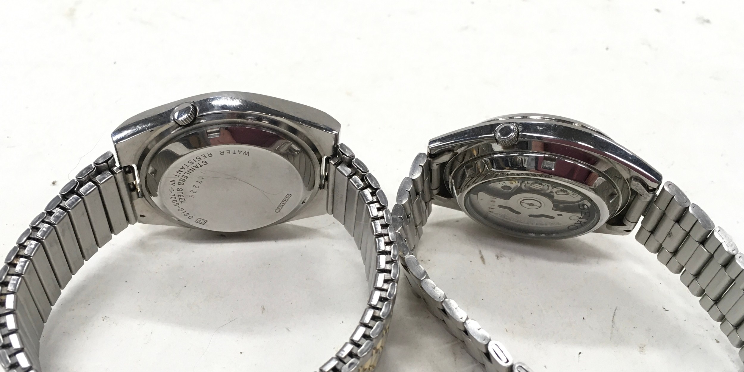 Collection of 4 vintage Seiko '5' gents watches. All seen working. 2 have aftermarket dials. - Image 7 of 7