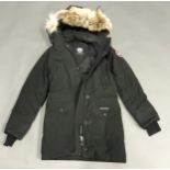 Canada Goose black coat. Style 6550L. Size M. Ref X394.