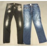 2 Pair of True Religion Rocco and Jack jeans. Size 30. Ref X470.