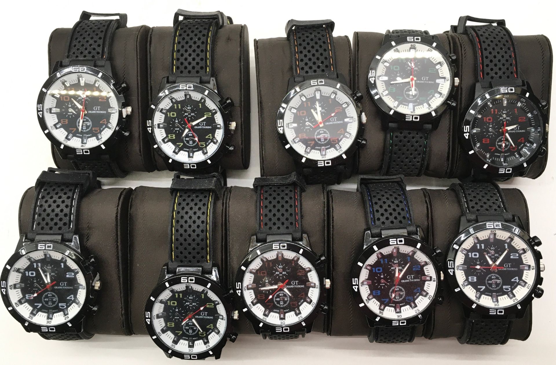 collection of 8 as new GT Grand Tourino gents quartz watches contained within a John Rocha watch - Image 2 of 3