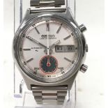 Vintage Seiko 'Flyback' gents automatic chronograph. Model ref 7016-8001. Serial number dates this