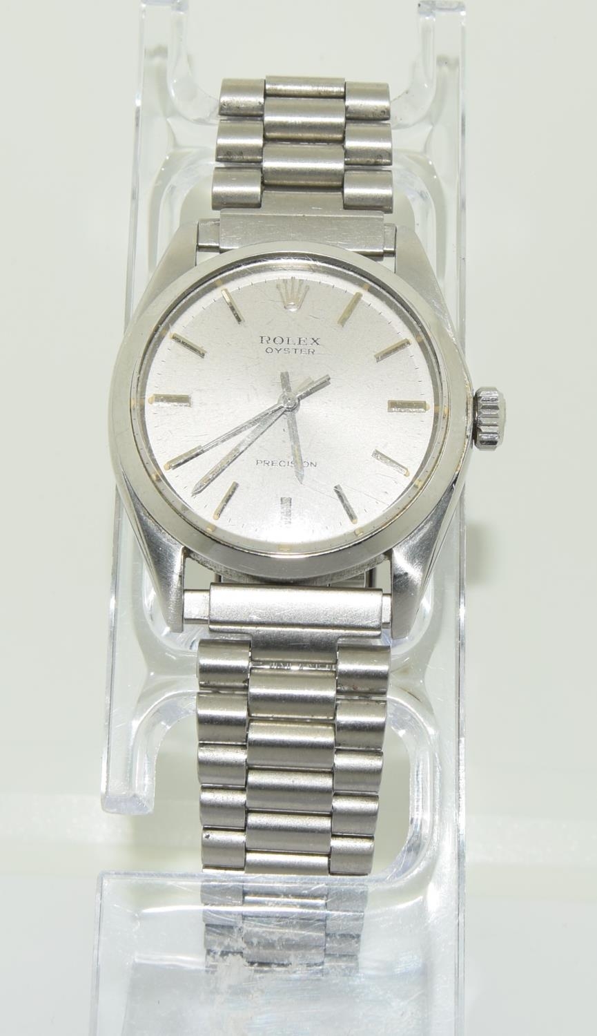 Rolex "Oyster gents stainless steel wristwatch year 1973 model 6426, movement 1225 serial no 349**** - Image 2 of 9