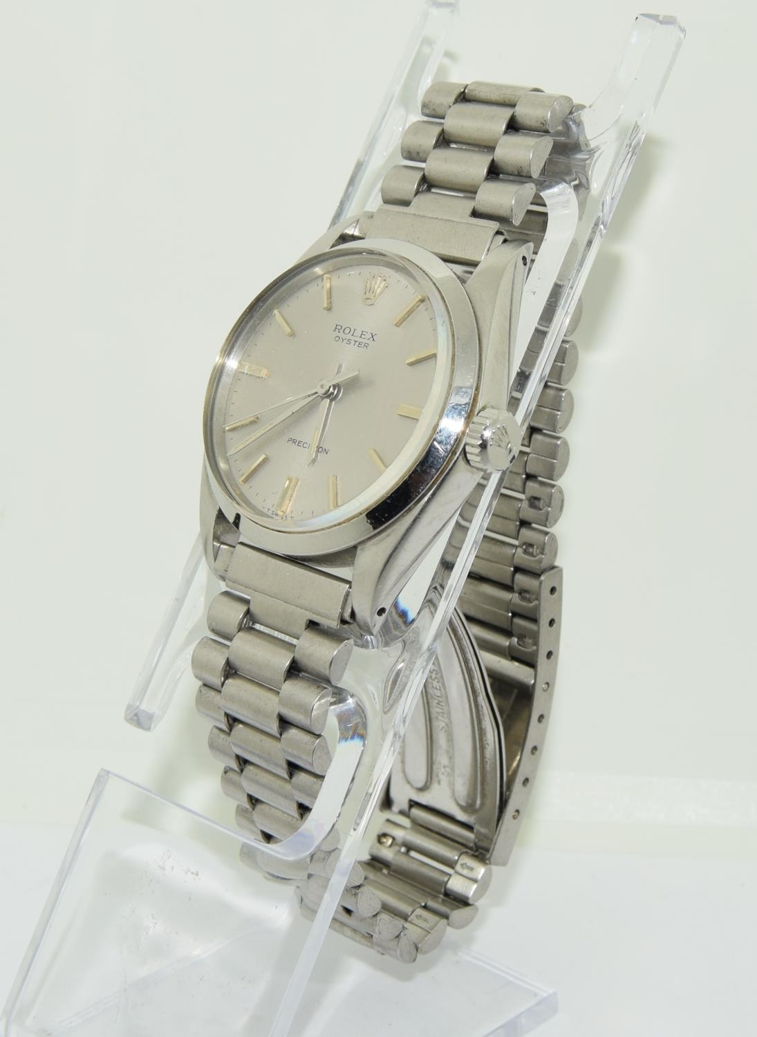 Rolex "Oyster gents stainless steel wristwatch year 1973 model 6426, movement 1225 serial no 349**** - Image 3 of 9