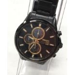Seiko Solar Chronograph gents watch, model ref V172-0AR0. In very good condition. With box,