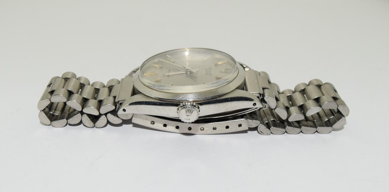 Rolex "Oyster gents stainless steel wristwatch year 1973 model 6426, movement 1225 serial no 349**** - Image 6 of 9