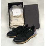 Valentino Garavani Rockrunner Leather Suede Mesh Trainers Nero H52. Size 41 with box and shoe