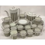 Extensive tea/coffee service in the Susie Cooper designed Persia pattern produced by Wedgwood.