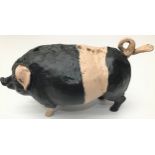 Unusual Heavy Cast Bronze Pig in the form of a Desk Bell