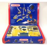 Meccano Erector set 4 with electric motor, appears complete.