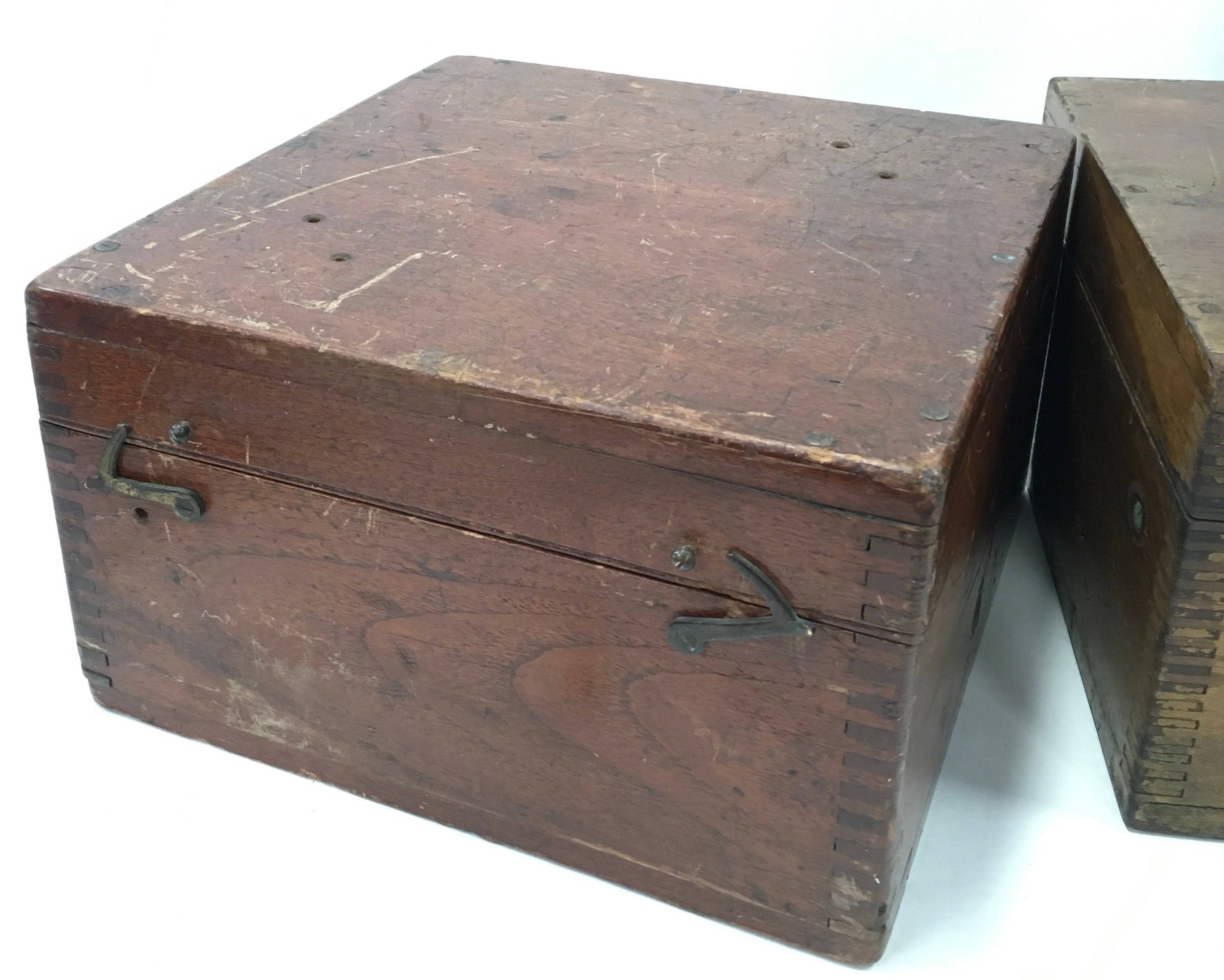 Three vintage wooden boxes - Image 3 of 4