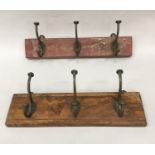 2 x triple hook coat rack. (ref 220)