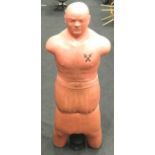 Sporting interest a Freestanding body double punch dummy 150x50x30cm