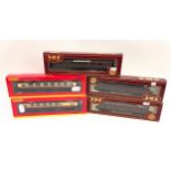 Hornby/GMR Airfix boxed coaches and rolling stock to include R4345A/R4346B BR Maunsell coaches.