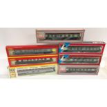 Collection of OO gauge boxed coaches to include Lima L305335-U01 Mk1 Corridor Brake 2nd W43281 (