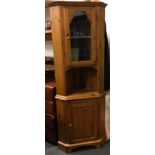 Ducal pine 2 part corner cupboard 85x50x70cm