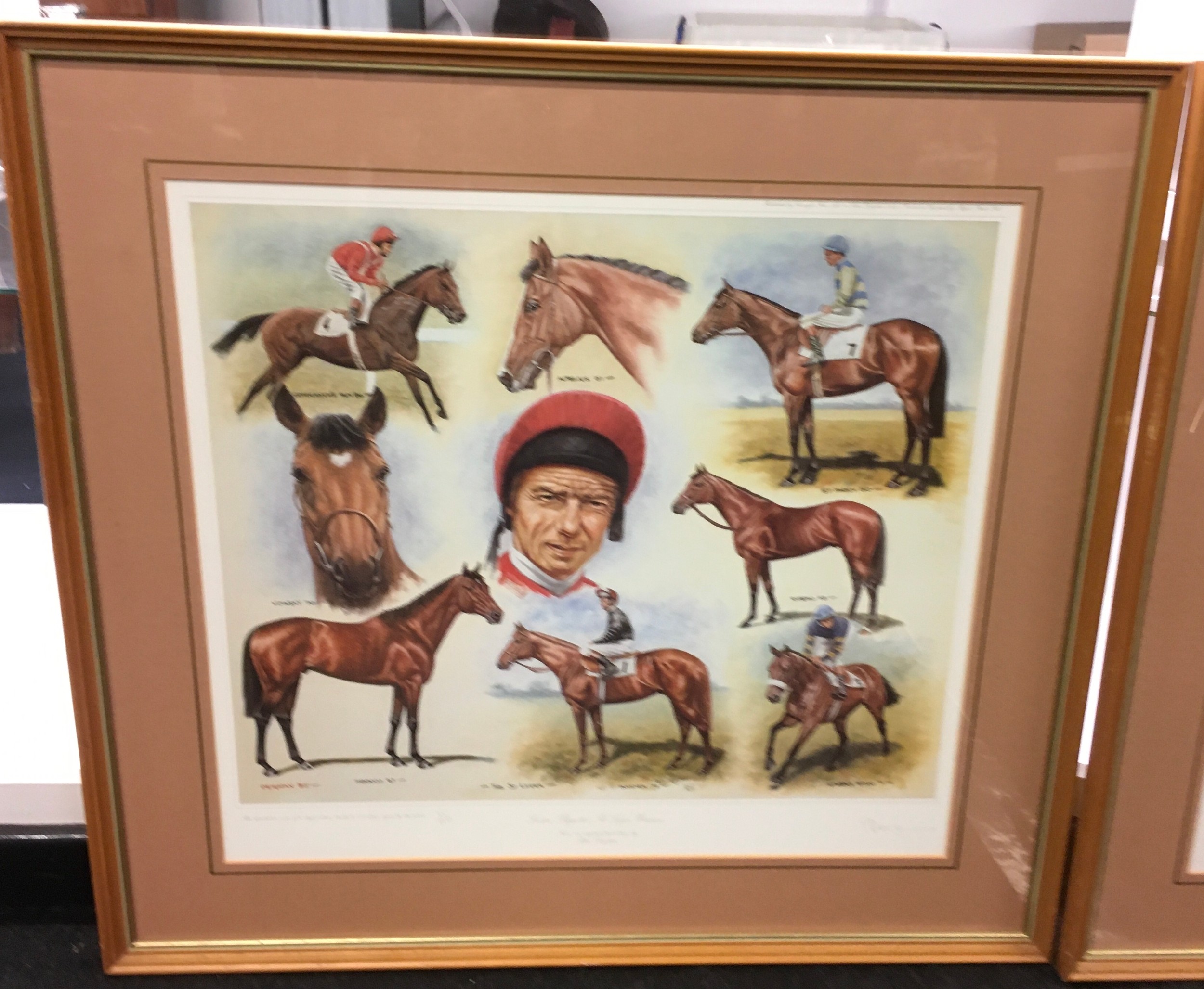 3 x Ltd edition "Lester Piggott" prints Oaks winners,Derby Winners and St Leger winners all by P - Image 4 of 4