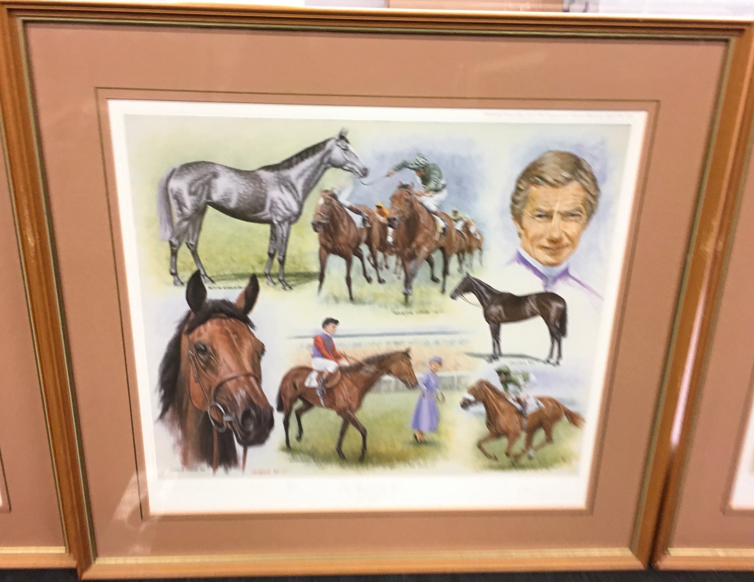 3 x Ltd edition "Lester Piggott" prints Oaks winners,Derby Winners and St Leger winners all by P - Image 2 of 4