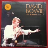 DAVID BOWIE 'LIVE IN BERLIN' (1978) LP ORANGE VINYL. Sticker states: "Brooklyn Museum, New York, U.