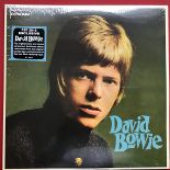 DAVID BOWIE FIRST ALBUM RSD 2018 (MONO & STEREO). Hype sticker on top left hand corner of the shrink