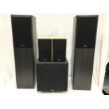 GALE SURROUND SOUND SPEAKERS. GALE MODEL 4 floor standing speakers plus a pair of 3010s bookshelf