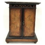 Antique coin operated polyphon cabinet (empty).