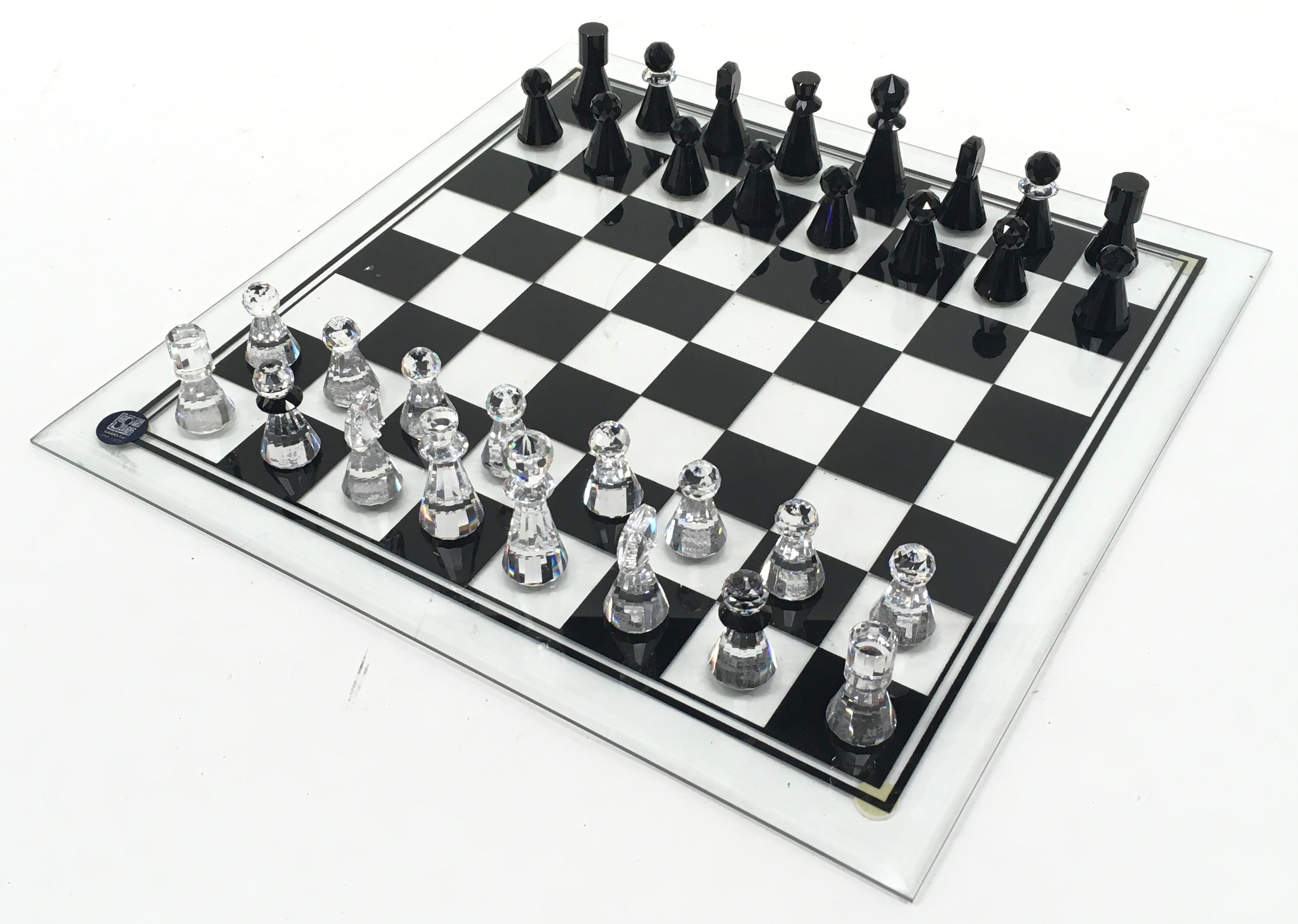 Swarovski complete chess set to include board in velvet presentation case. - Image 2 of 5